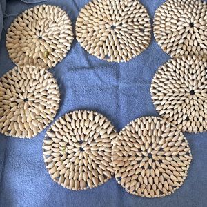 7 shell doilies NWOT